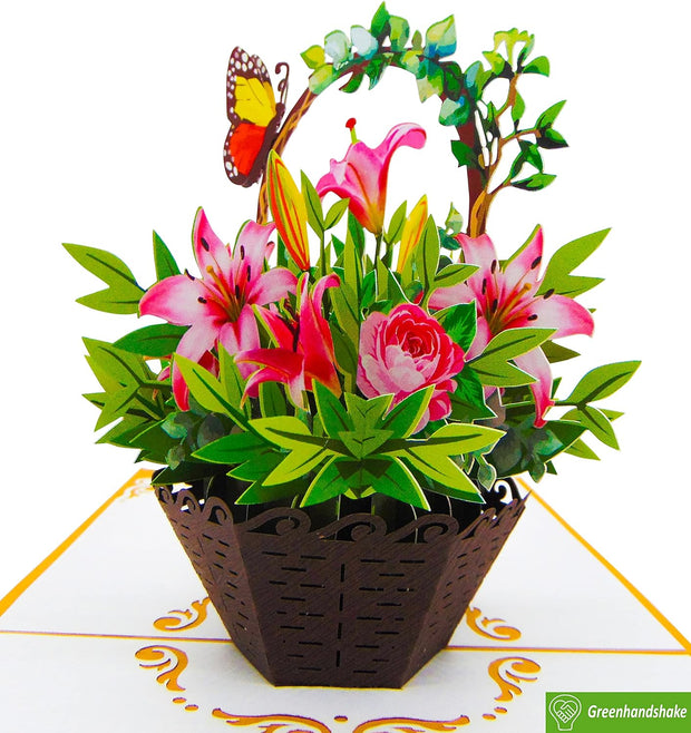 3D Butterfly Greeting Card Box, Comes With Elegant Envelope, 3D Butterfly & Flower Themed Greeting Card, Suitable As Valentine's Day, Birthday Gift Card For Women, Daughter, Mother, Sister, Friend | SHEIN