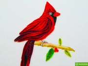 Cardinal Quilling Card; Perfect Gift For Any Occasion; To Say Happy Valentines Day Card, Anniversary by GREENHANDSHAKE