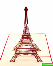 Charm of France, Pop Up Card, 3D Popup Greeting Cards - Unique Dedicated Handmade/Heartmade Art. Design Greeting Card for all occasion