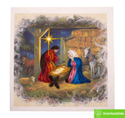 Nativity Scene Christmas, Quilling Greeting Card - Unique Dedicated Handmade/Heartmade Art. Design Greeting Card for all occasion