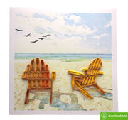 Serene Beach Escape, Quilling Greeting Card - Unique Dedicated Handmade/Heartmade Art. Design Greeting Card for all occasion