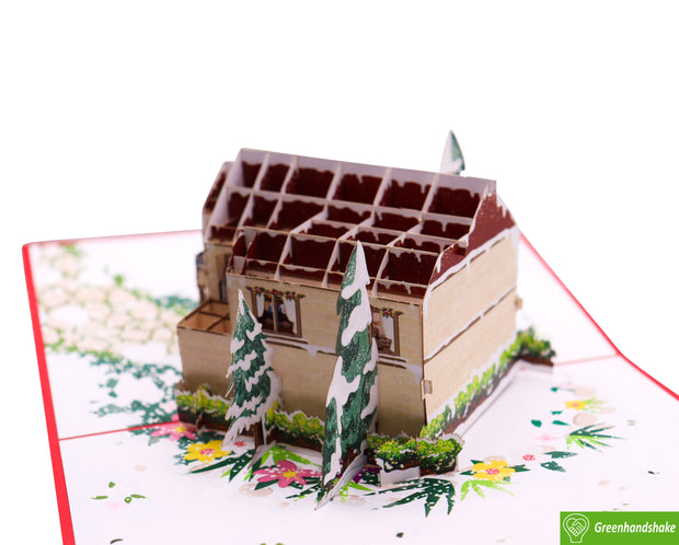 Home for the Holidays, Christmas Pop Up Card 3D Collection - Handmade 3D Popup Greeting Cards for Christmas, Holiday, Xmas Gift