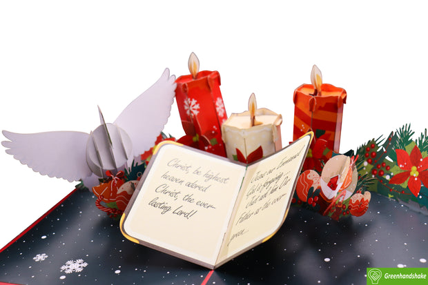 Serenity and Faith Christmas, Christmas Pop Up Card 3D Collection - Handmade 3D Popup Greeting Cards for Christmas, Holiday, Xmas Gift