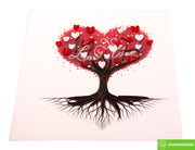 Love Takes Root, Quilling Greeting Card - Unique Dedicated Handmade Art. Design Greeting Card for all occasion by GREENHANDSHAKE