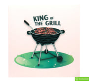 King of the Grill, Quilling Greeting Card - Unique Dedicated Handmade Art. Design Greeting Card for all occasion by GREENHANDSHAKE