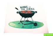 King of the Grill, Quilling Greeting Card - Unique Dedicated Handmade Art. Design Greeting Card for all occasion by GREENHANDSHAKE