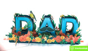 A Dad Like No Other, Pop Up Card, 3D Popup Greeting Cards - Unique Dedicated Handmade/Heartmade Art. Design Greeting Card for all occasion