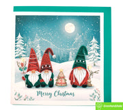 Merry Little Gnomes, Quilling Greeting Card - Unique Dedicated Handmade/Heartmade Art. Design Greeting Card for all occasion