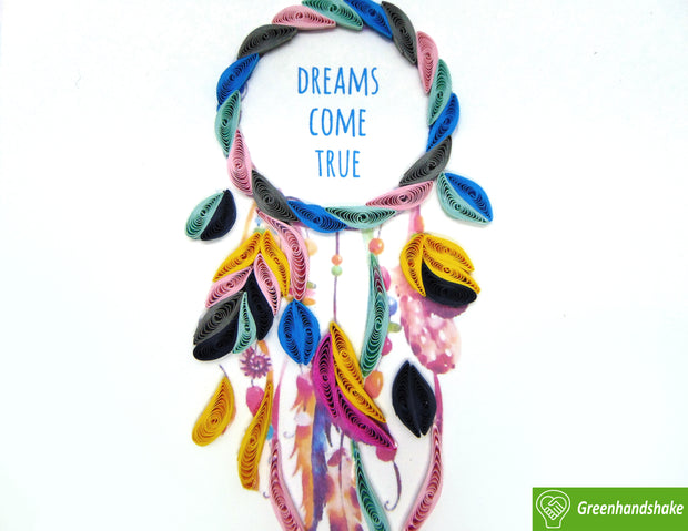 Dreamcatcher Quilling Greeting Card - Unique Dedicated Handmade/Heartmade Art. Design Greeting Card for all occasion by GREENHANDSHAKE