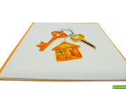 Congratulations New Home, Quilling Greeting Card - Unique Dedicated Handmade/Heartmade Art. Design Greeting Card for all occasion by GREENHANDSHAKE