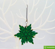 Green Snowflake, Christmas Quilling Ornaments Collection, Home Decorations Holiday Decor, Handmade Ornament, quilled Ornament