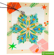 Colorful Snowflake, Christmas Quilling Ornaments Collection, Home Decorations Holiday Decor, Handmade Ornament, quilled Ornament