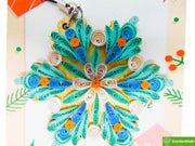 Colorful Snowflake, Christmas Quilling Ornaments Collection, Home Decorations Holiday Decor, Handmade Ornament, quilled Ornament