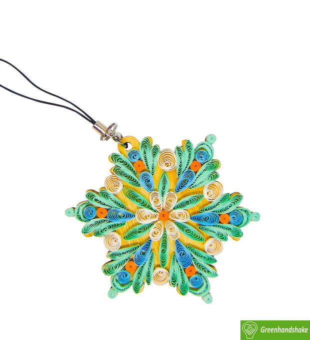 Colorful Snowflake, Christmas Quilling Ornaments Collection, Home Decorations Holiday Decor, Handmade Ornament, quilled Ornament