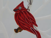 Cardinal, Quilling Ornament, Home Decorations Holiday Decor, Handmade Ornament for Animal Lovers, Handbag Backpack Bag Purse Mobile