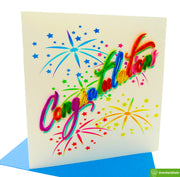 Congratulations! Quilling Greeting Card - Unique Dedicated Handmade Art. Design Greeting Card for all occasion by GREENHANDSHAKE