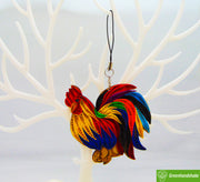 Rooster, Quilling Ornament, Home Decorations Holiday Decor, Handmade Ornament for Animal Lovers, Handbag Backpack Bag Purse Mobile