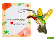 Hummingbird, Quilling Ornament, Home Decorations Holiday Decor, Handmade Ornament for Animal Lovers, Handbag Backpack Bag Purse Mobile