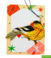 American Goldfinch, Quilling Ornament, Home Decorations Holiday Decor, Handmade Ornament for Animal Lovers, Handbag Backpack Bag Purse Mobile