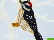 Downy Woodpecker, Quilling Ornament, Home Decorations Holiday Decor, Handmade Ornament for Animal Lovers, Handbag Backpack Bag Purse Mobile