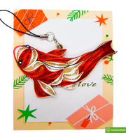 Koi Fish, Quilling Ornament, Home Decorations Holiday Decor, Handmade Ornament for Animal Lovers, Handbag Backpack Bag Purse Mobile