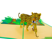 Jaguar, Pop Up Card, 3D Popup Greeting Cards - Unique Dedicated Handmade/Heartmade Art. Design Greeting Card for all occasion