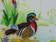 Wood Duck Quilling Card; Perfect Gift For Any Occasion; To Say Happy Valentines Day Card, Anniversary by GREENHANDSHAKE