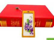 Basket of Violet, Quilling Bookmark Gift for Friends Family Book Lovers Readers Teens Girls, Mothers Day Christmas Valentine, Gift for Men and Women