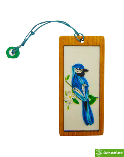 Blue Jay, Quilling Bookmark Gift for Friends Family Women Book Lovers Readers Teens Girls, Mothers Day Christmas Valentine, Gift for Men and Women