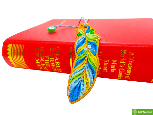 Spirit Feather, Quilling Bookmark Gift for Friends Family Book Lovers Readers Teens Girls, Mothers Day Christmas Valentine, Gift for Men and Women