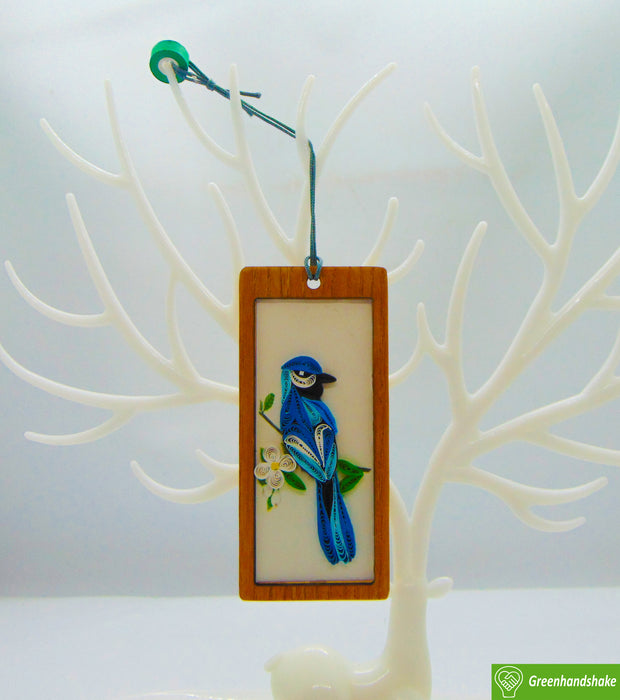 Blue Jay, Quilling Bookmark Gift for Friends Family Women Book Lovers Readers Teens Girls, Mothers Day Christmas Valentine, Gift for Men and Women