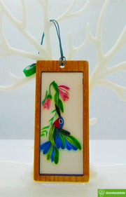 Hummingbird, Quilling Bookmark Gift for Friends Family Women Book Lovers Readers Teens Girls, Mothers Day Christmas Valentine, Gift for Men and Women