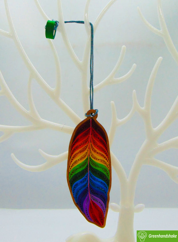 Rainbow Feather, Quilling Bookmark Gift for Friends Family Book Lovers Readers Teens Girls, Mothers Day Christmas Valentine, Gift for Men and Women