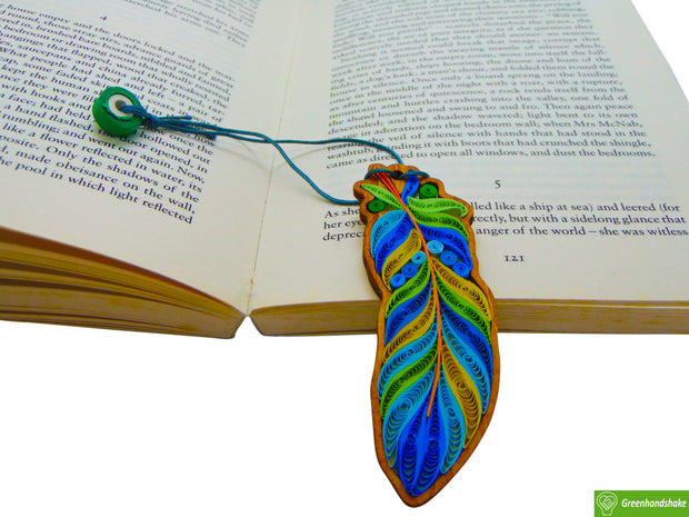 Spirit Feather, Quilling Bookmark Gift for Friends Family Book Lovers Readers Teens Girls, Mothers Day Christmas Valentine, Gift for Men and Women