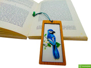 Blue Jay, Quilling Bookmark Gift for Friends Family Women Book Lovers Readers Teens Girls, Mothers Day Christmas Valentine, Gift for Men and Women