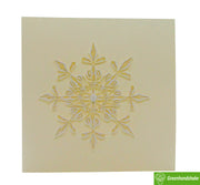 Snowflake, Quilling Greeting Card - Unique Dedicated Handmade/Heartmade Art. Design Greeting Card for all occasion