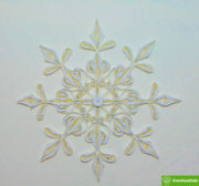 Snowflake, Quilling Greeting Card - Unique Dedicated Handmade/Heartmade Art. Design Greeting Card for all occasion