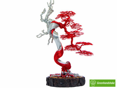 Bonsai Copper Wire Tree Sculpture, best gift, handcraft, brand new, home decor