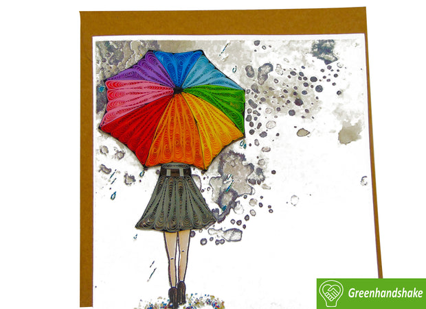 How to Make Watercolor Umbrella Cards, by HarperKids