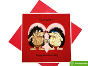 Hedgehogs in Love Quilling Card; Perfect Gift For Any Occasion; To Say Happy Valentines Day Card, Anniversary by GREENHANDSHAKE