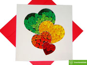 Art 4 hearts Quilling Card; Perfect Gift For Any Occasion; To Say Happy Valentines Day Card, Anniversary by GREENHANDSHAKE