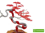 Mini Bonsai Copper Wire Tree Sculpture, best gift, handcraft, brand new, home decor